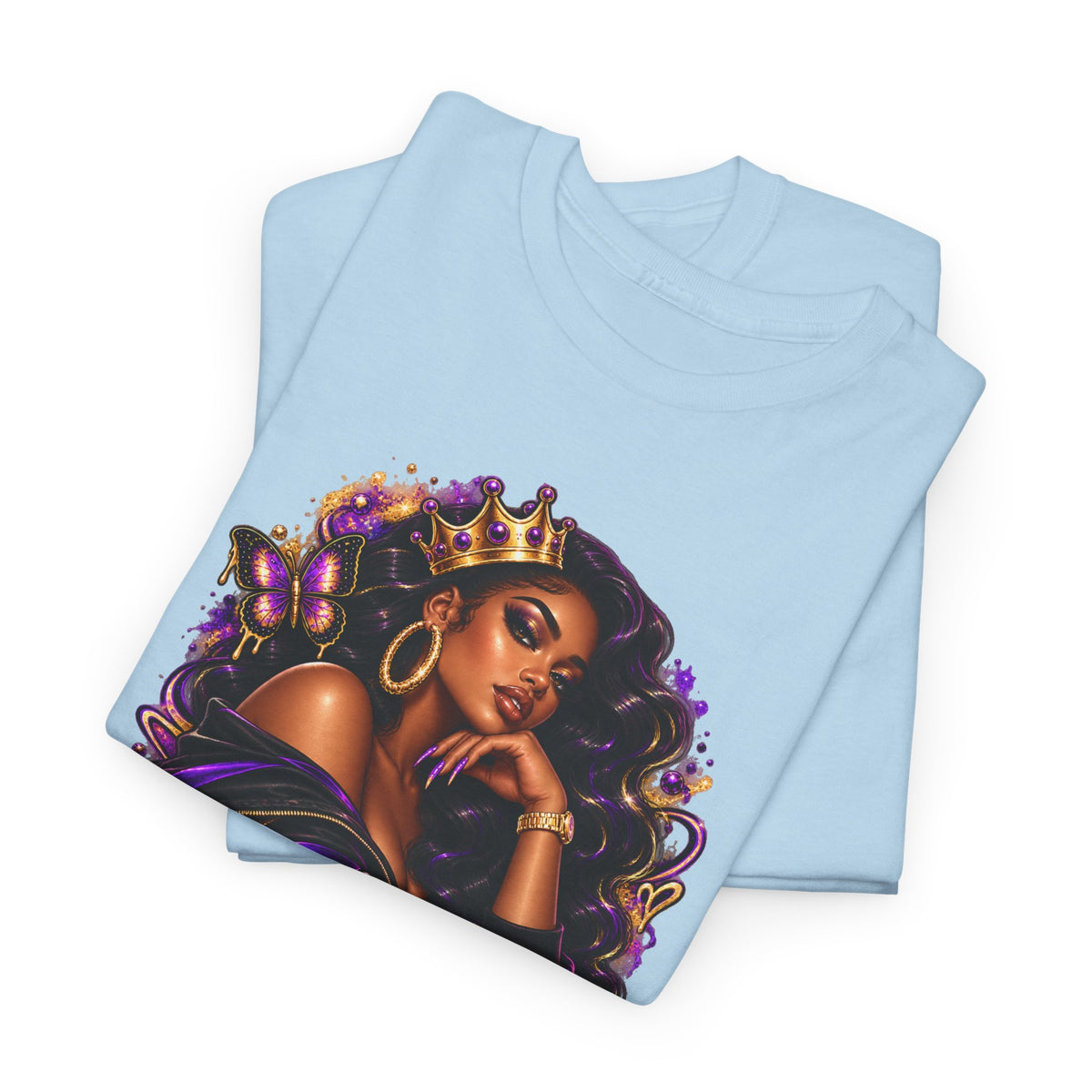 Built Different Tee — Empowering Black Queen Graphic T-Shirt