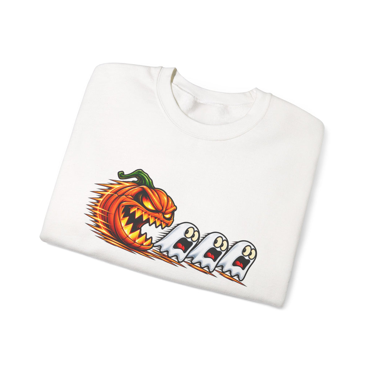 Halloween Pumpkin Chase Crewneck Sweatshirt