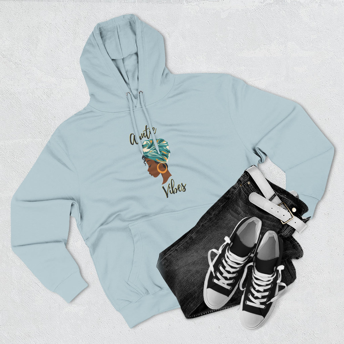 Auntie Vibes Fleece Hoodie