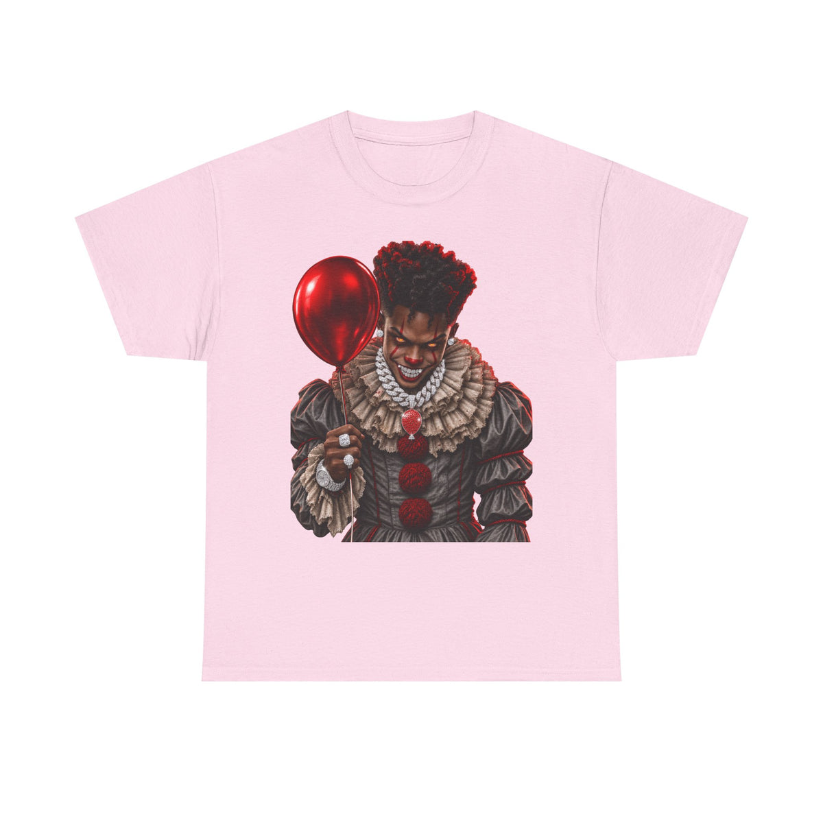 Creepy Clown Portrait T-Shirt — Horror Balloon Costume Tee