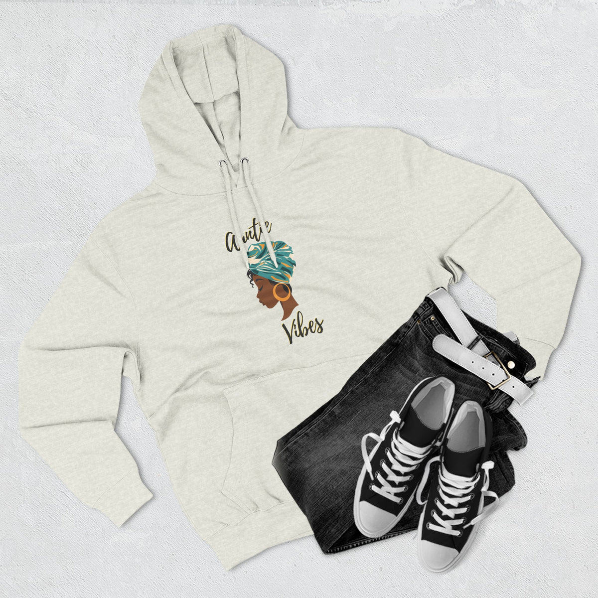 Auntie Vibes Fleece Hoodie