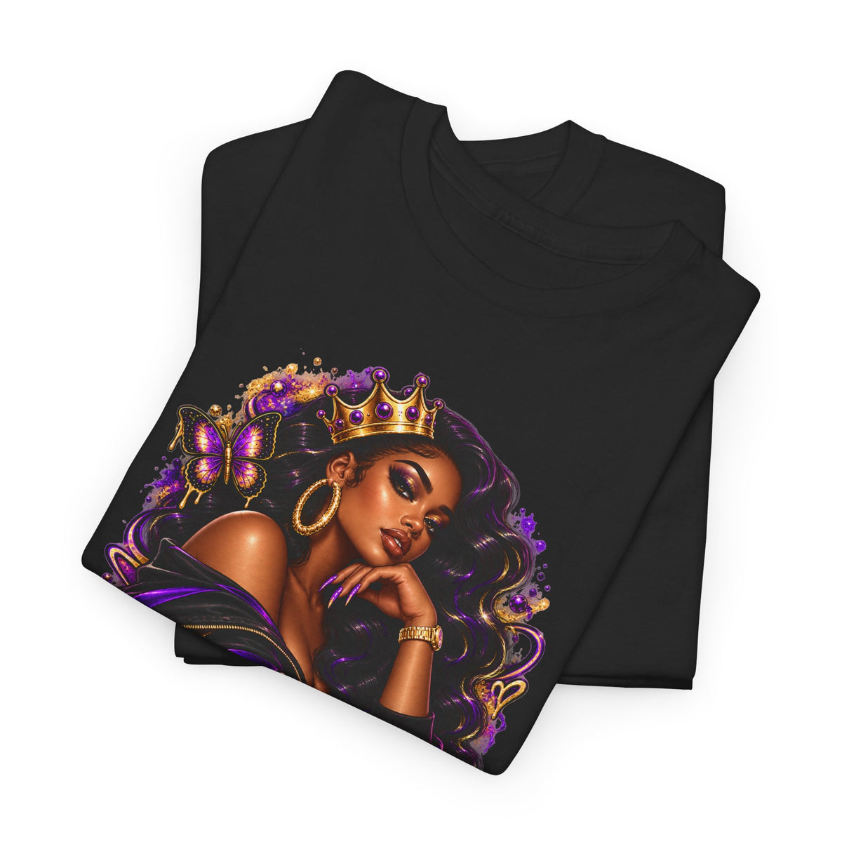 Built Different Tee — Empowering Black Queen Graphic T-Shirt