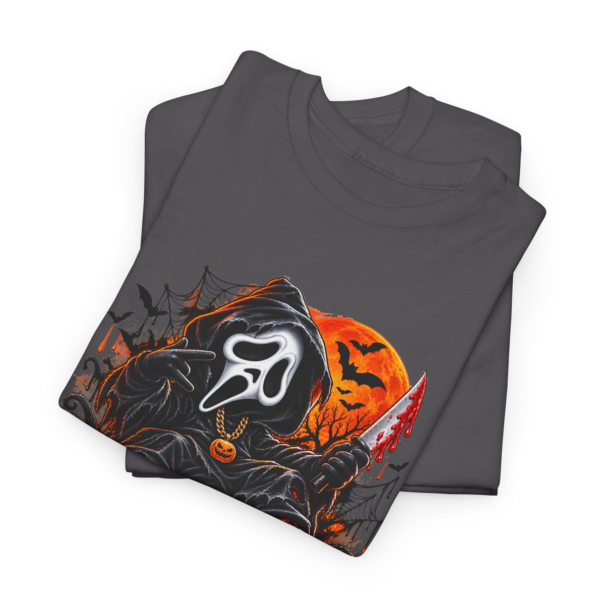 Halloween Ghostface Pumpkin Horror T-Shirt