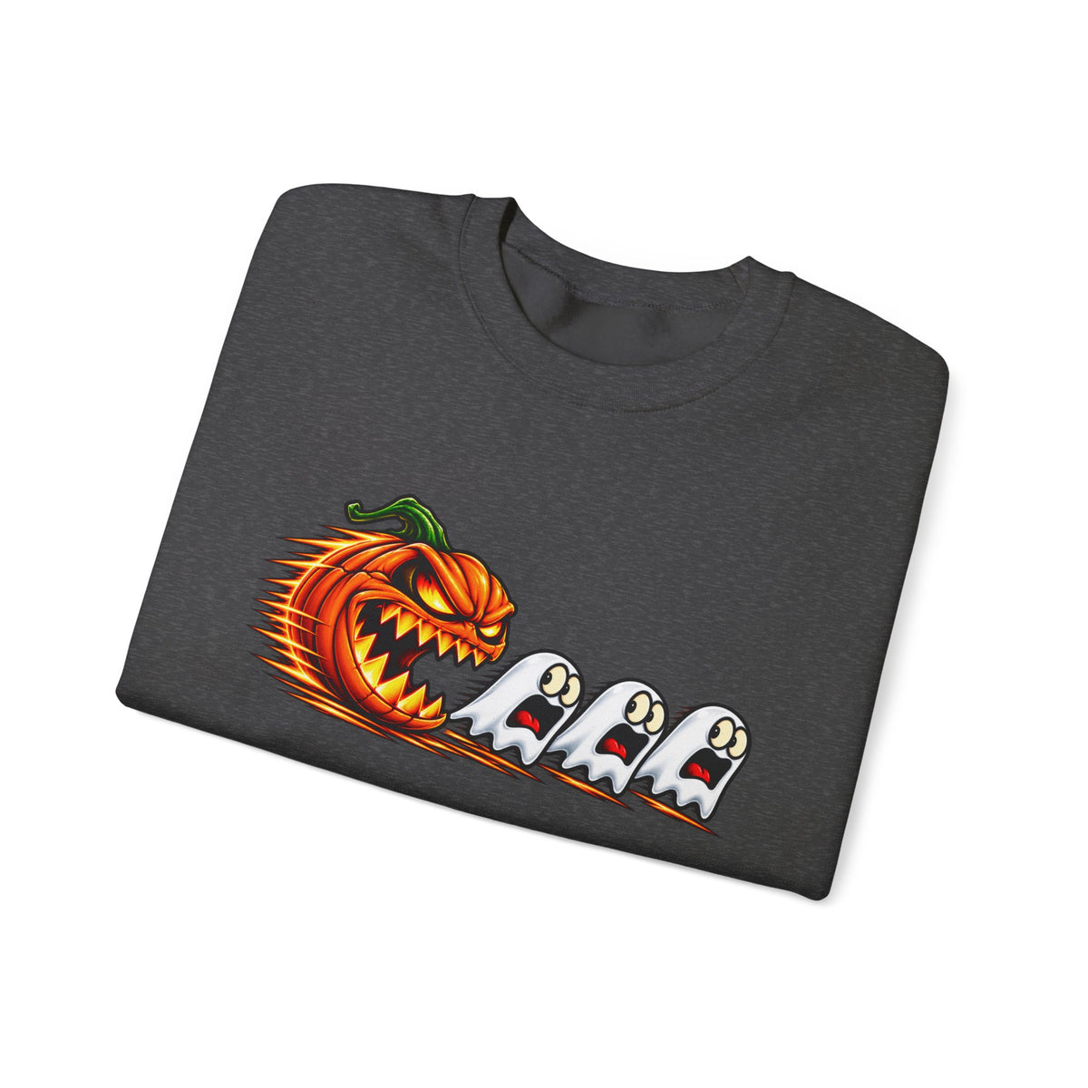Halloween Pumpkin Chase Crewneck Sweatshirt