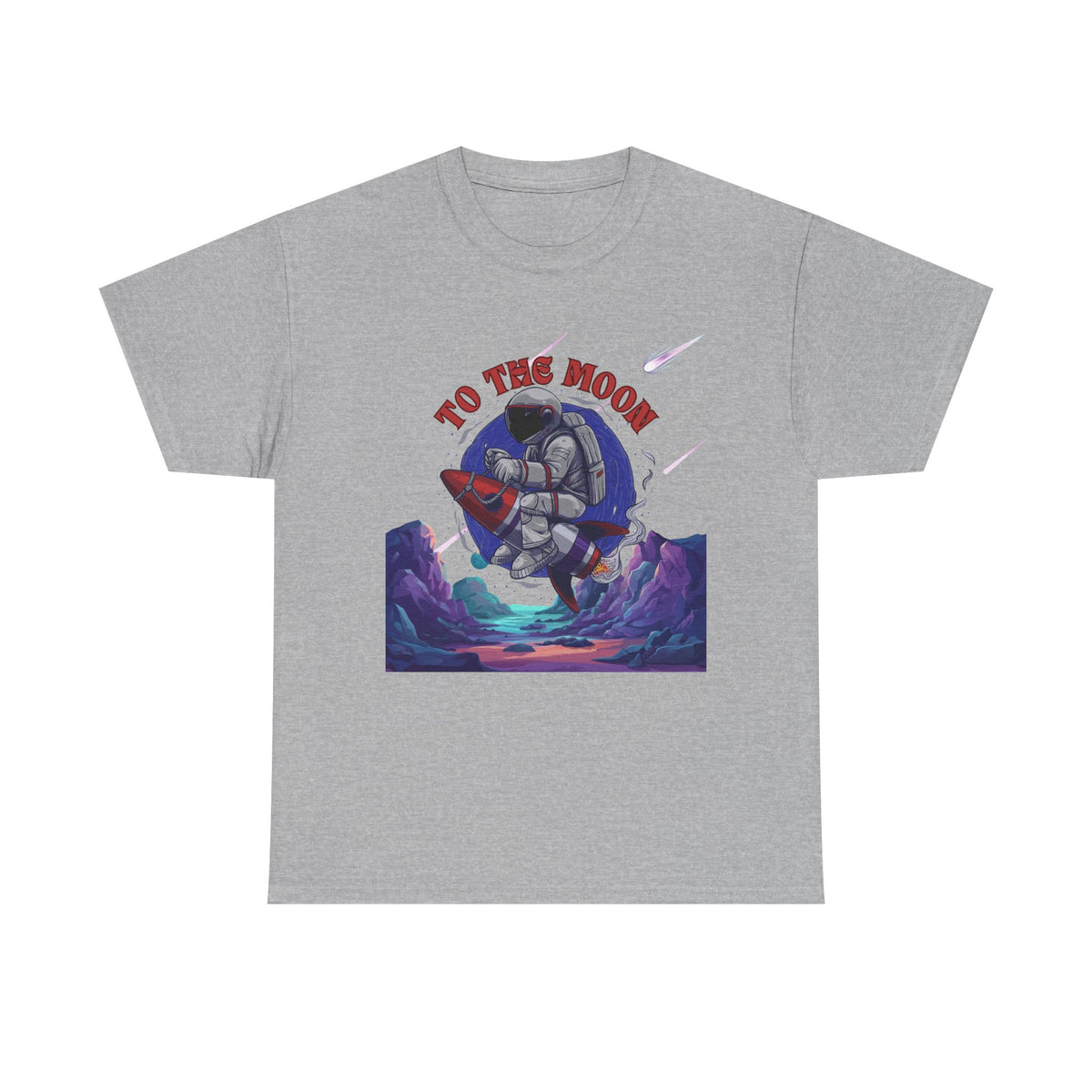 To The Moon Unisex Heavy Cotton Tee