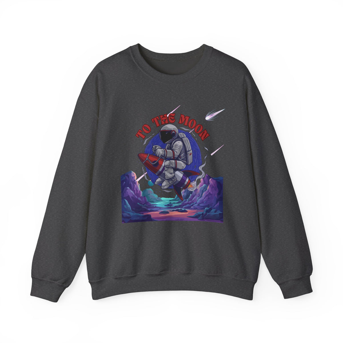 To The Moon Unisex Crewneck Sweatshirt - Space Adventure Design