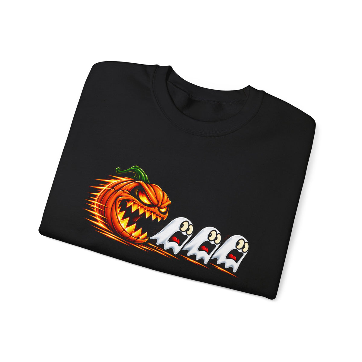 Halloween Pumpkin Chase Crewneck Sweatshirt