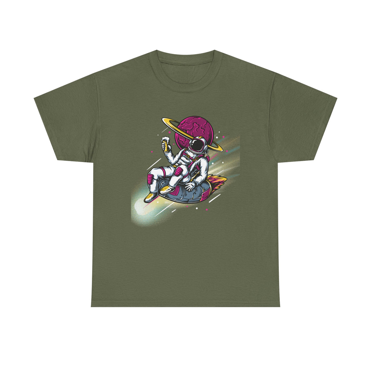 Cosmic Vibes Astronaut Graphic T-Shirt | Fun Astronaut Design