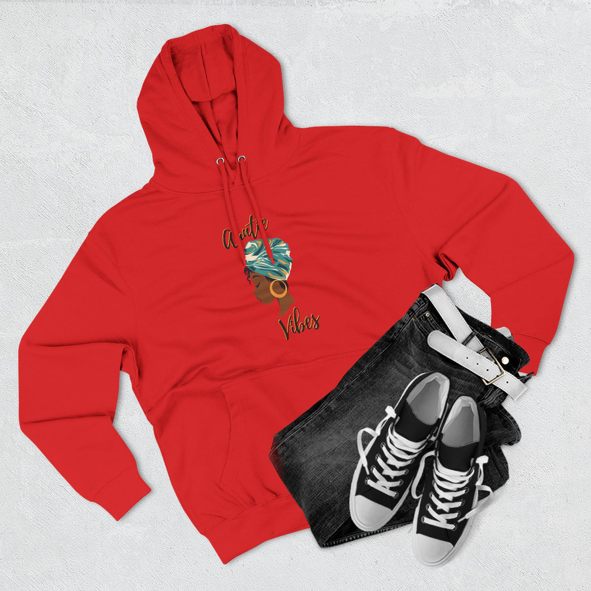Auntie Vibes Fleece Hoodie