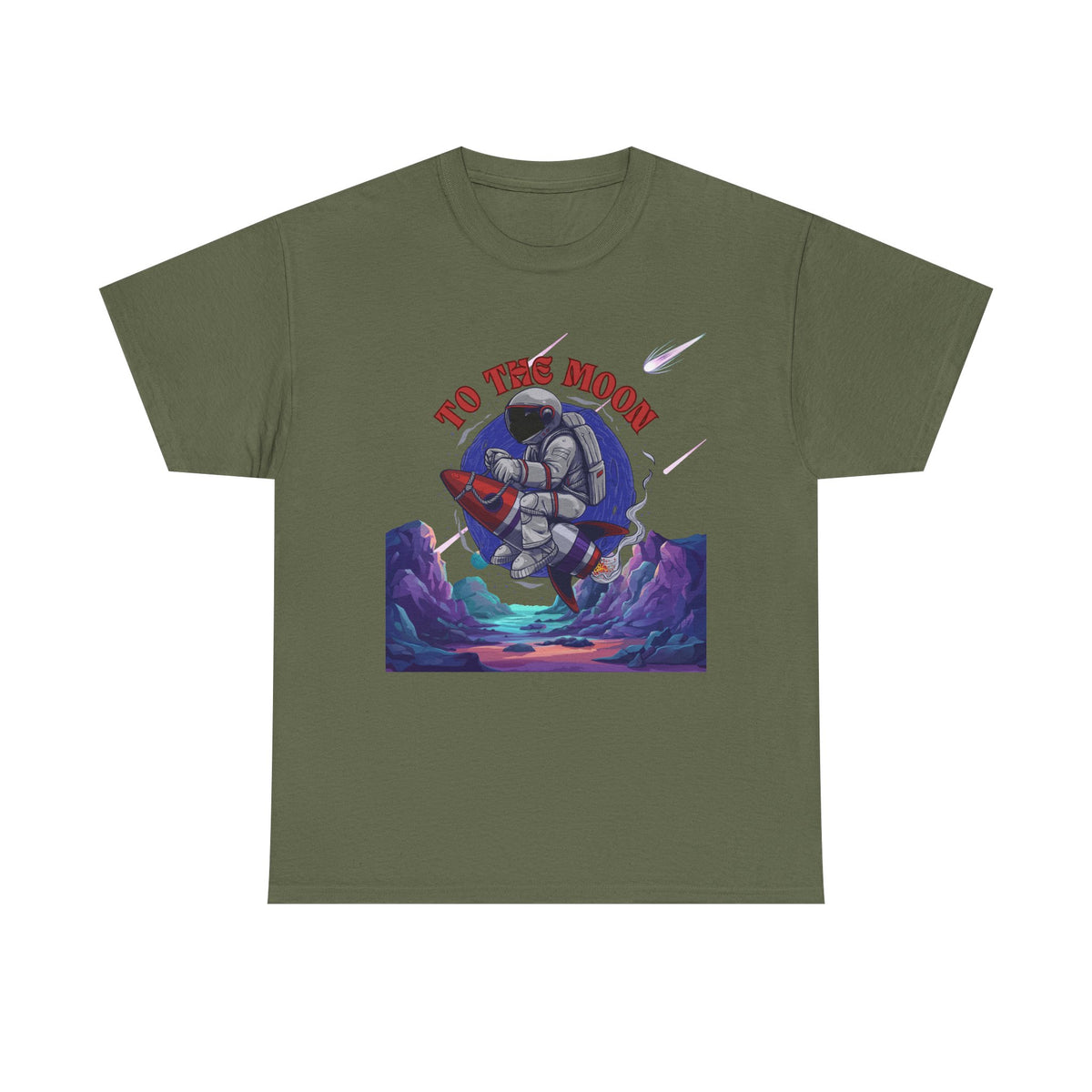 To The Moon Unisex Heavy Cotton Tee