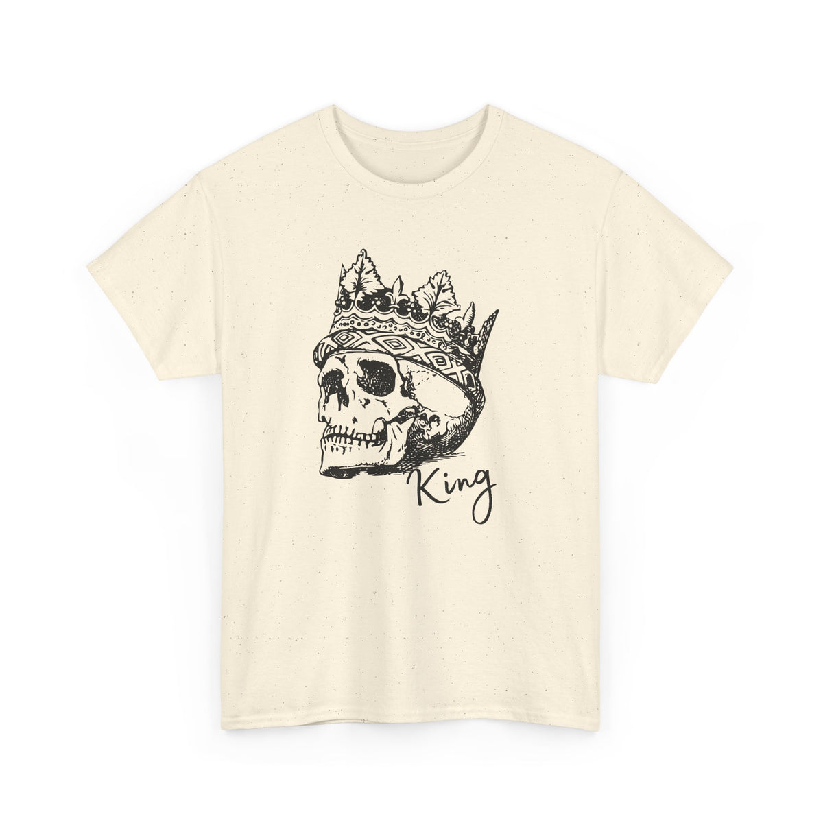 Skull King Shirt | Crowned Skull Gothic Graphic Tee