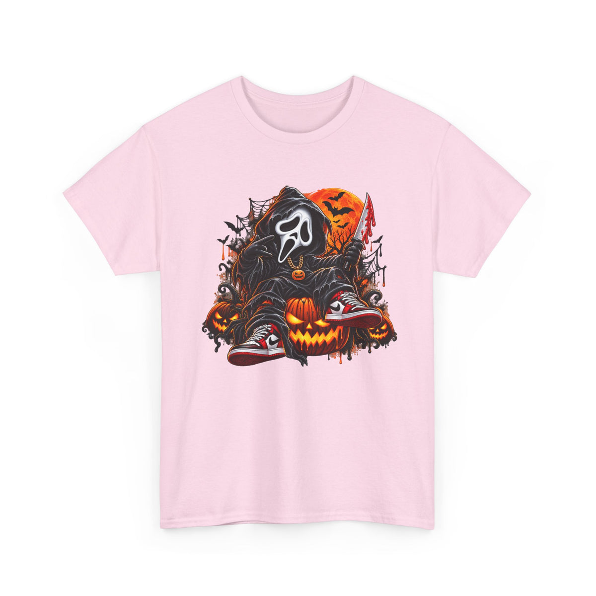 Halloween Ghostface Pumpkin Horror T-Shirt