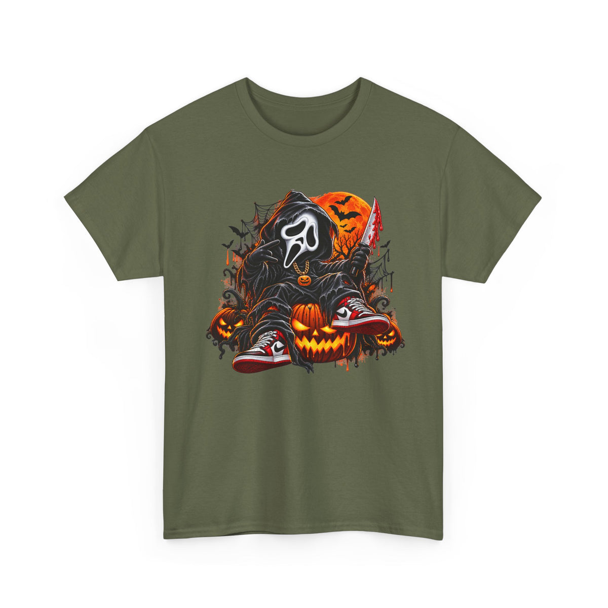 Halloween Ghostface Pumpkin Horror T-Shirt