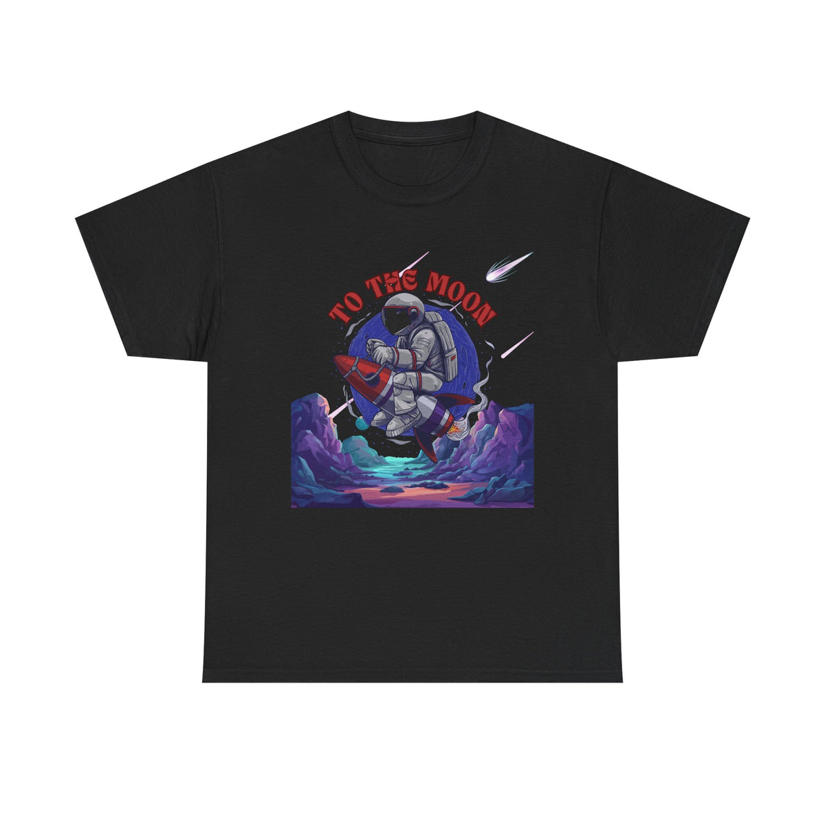 To The Moon Unisex Heavy Cotton Tee