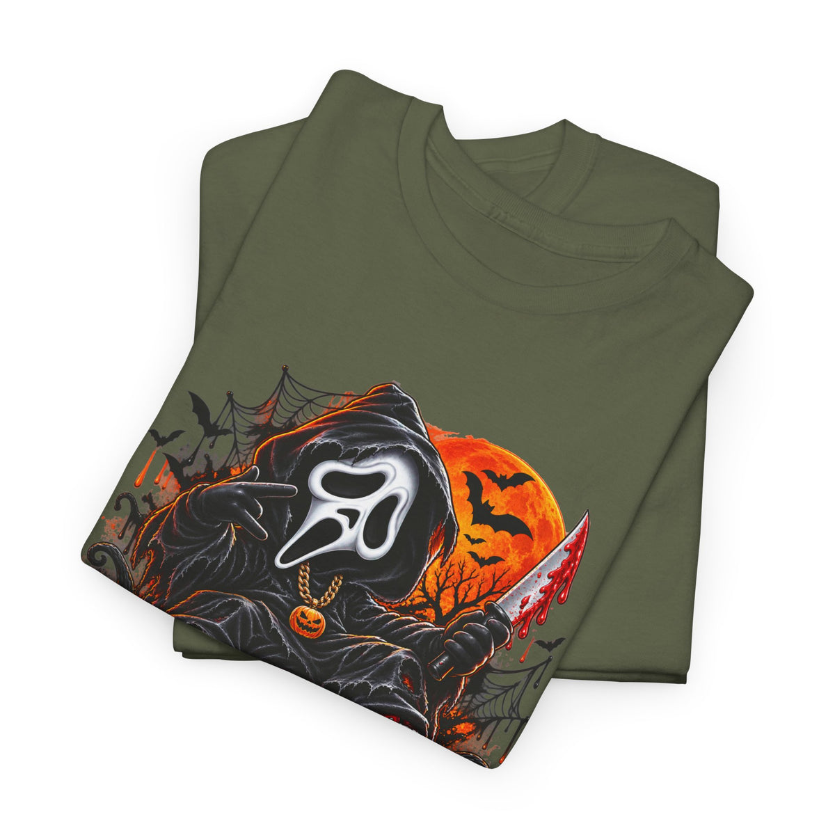 Halloween Ghostface Pumpkin Horror T-Shirt