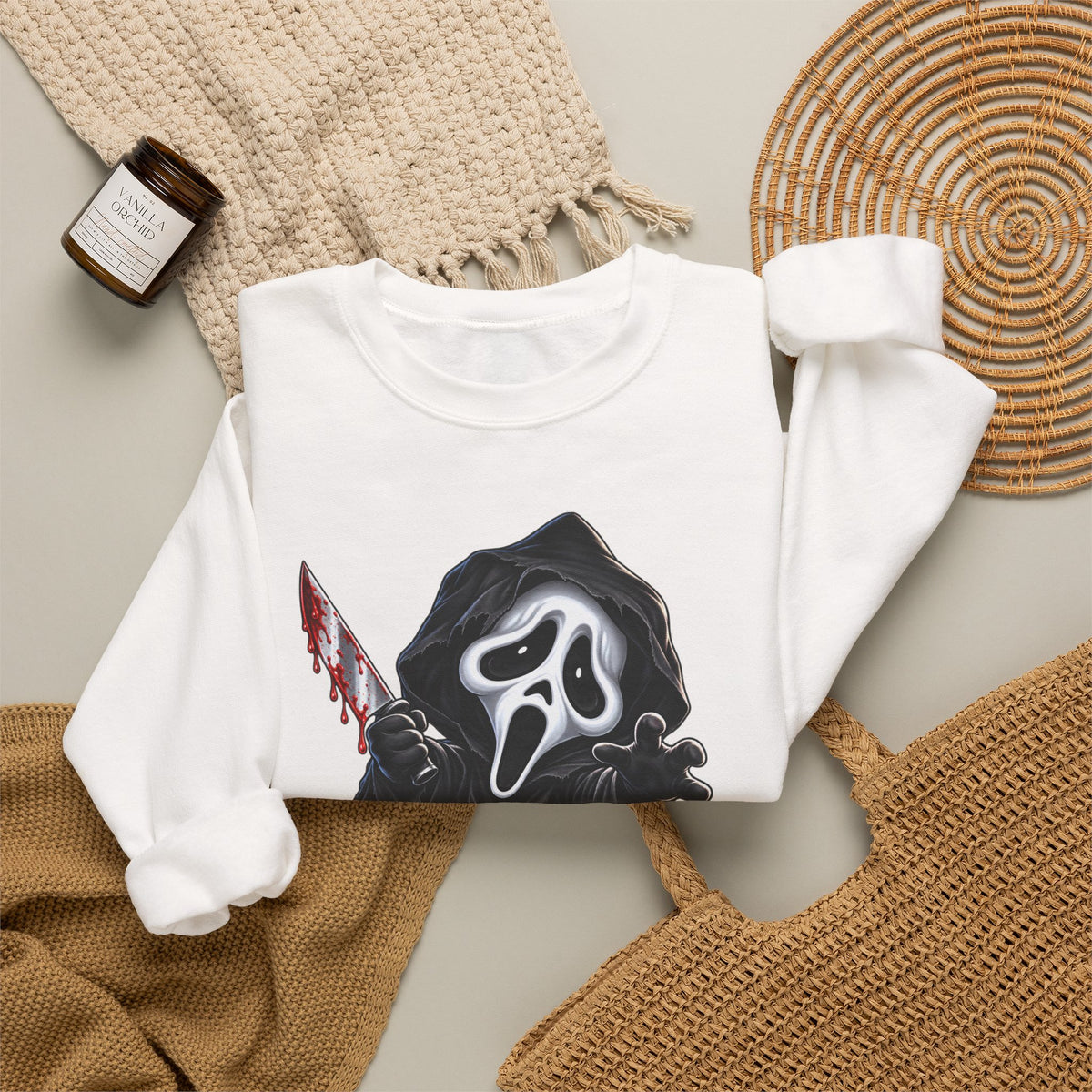 Ghostface Horror Halloween Crewneck Sweatshirt