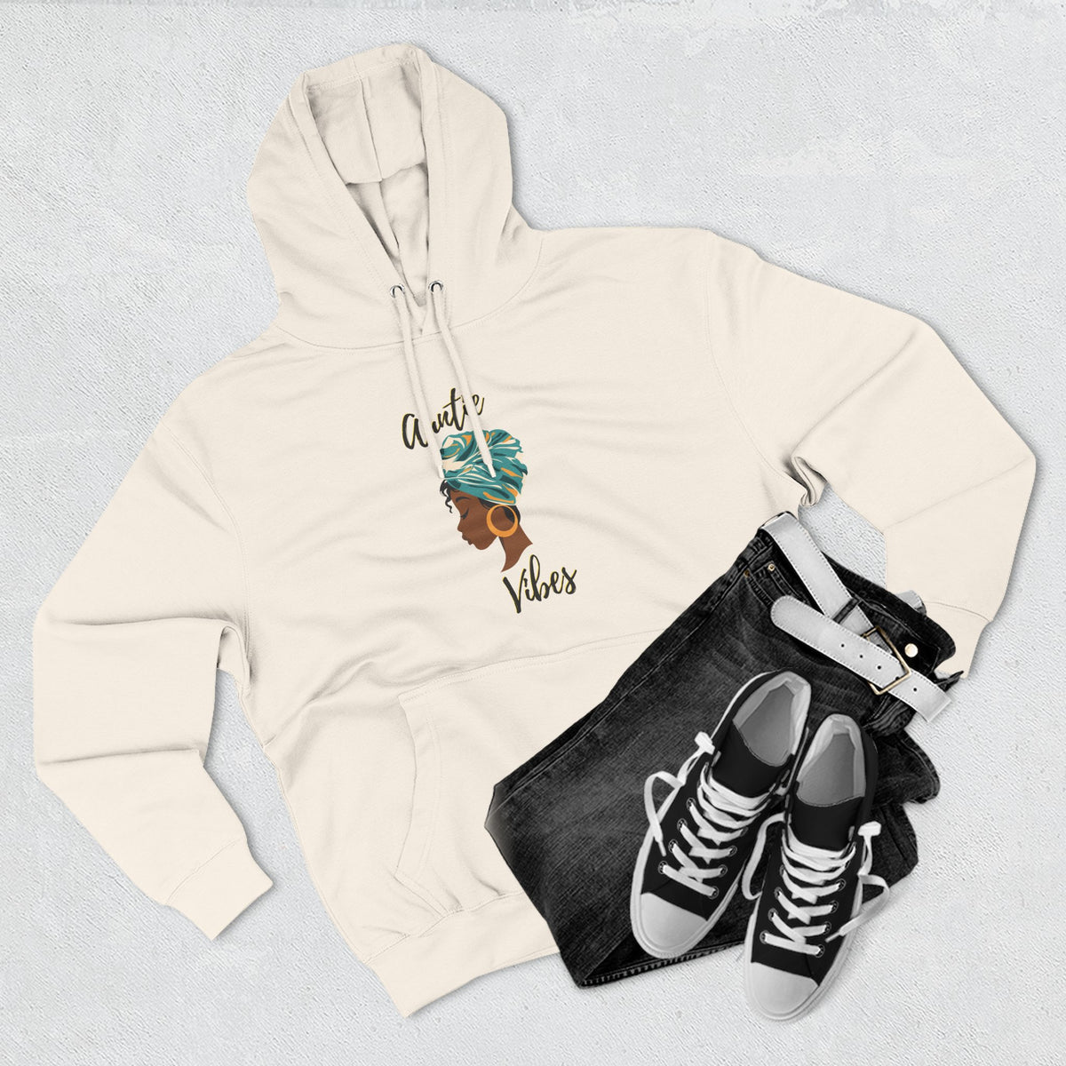 Auntie Vibes Fleece Hoodie