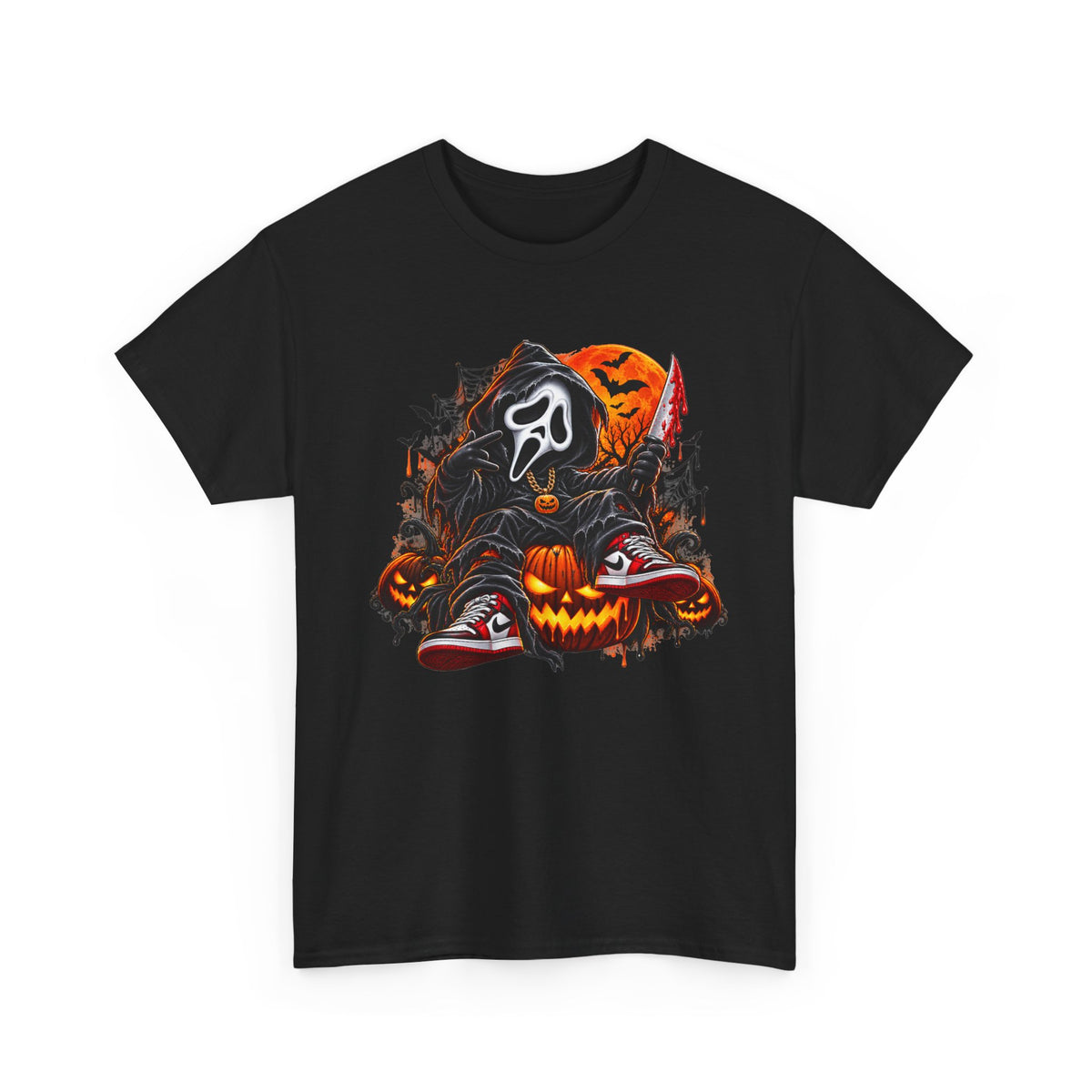 Halloween Ghostface Pumpkin Horror T-Shirt