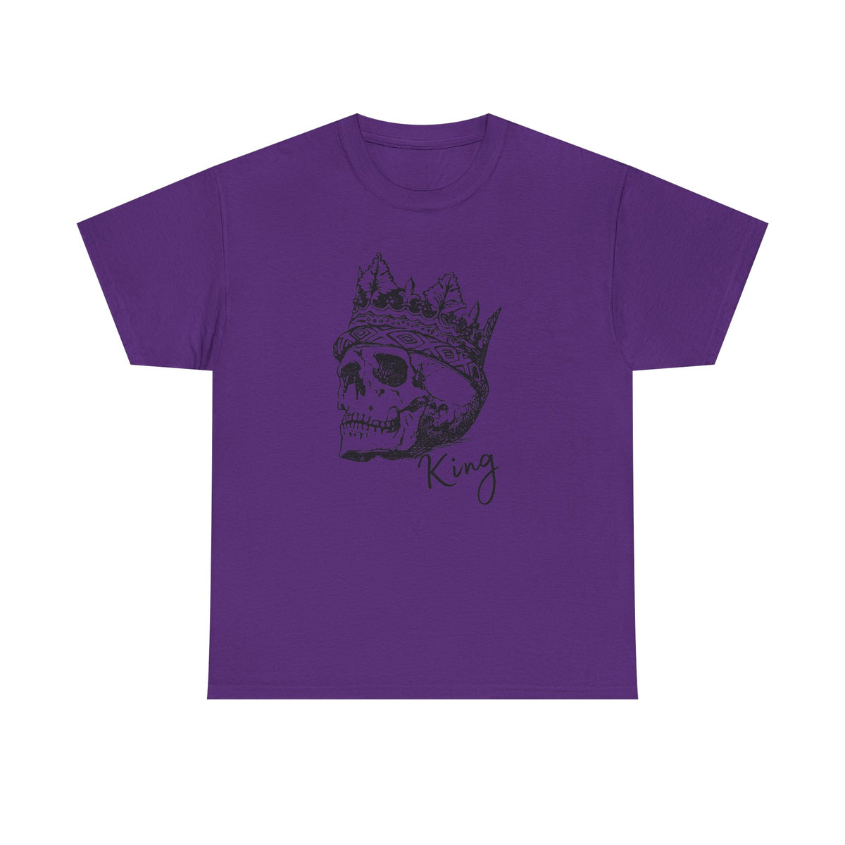 Skull King Shirt | Crowned Skull Gothic Graphic Tee