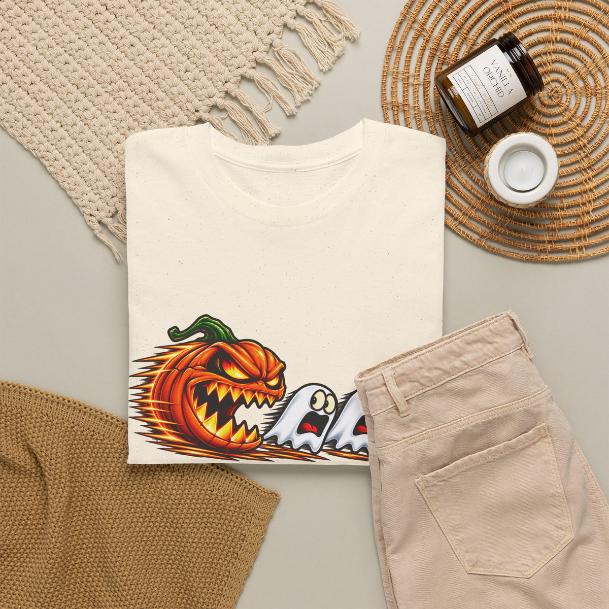 Pumpkin Ghosts Halloween T-Shirt