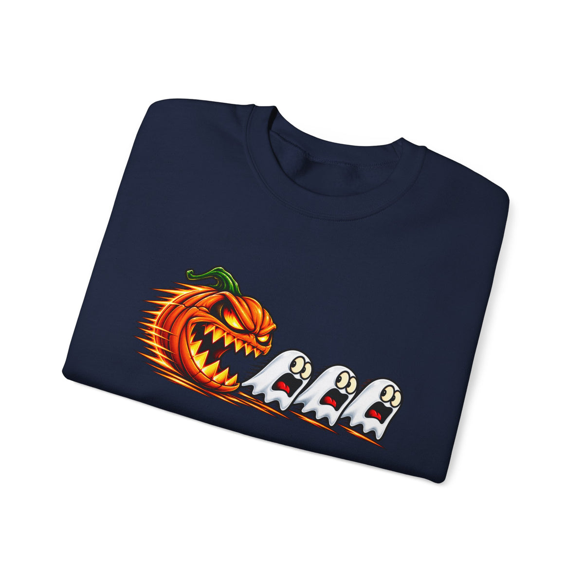 Halloween Pumpkin Chase Crewneck Sweatshirt