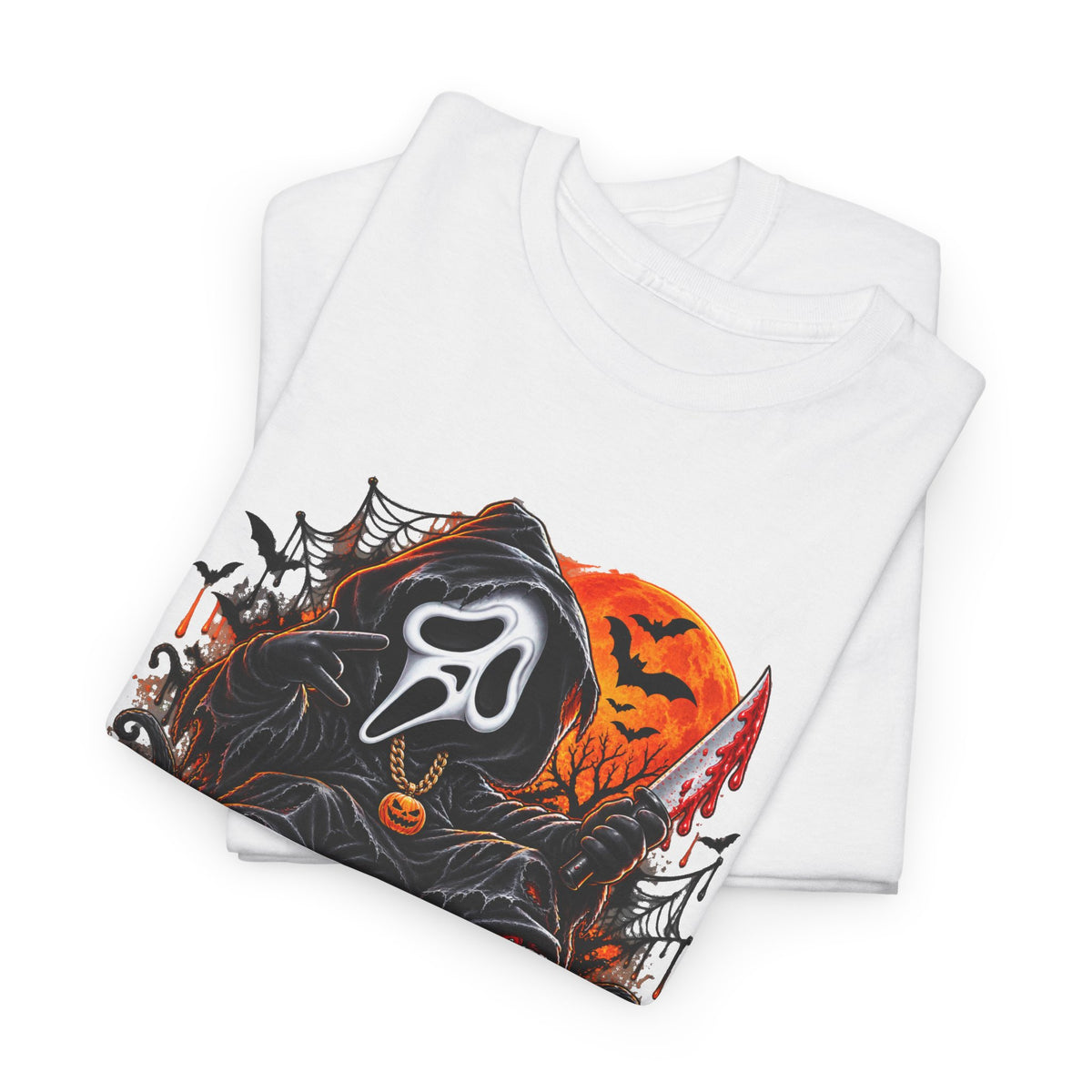 Halloween Ghostface Pumpkin Horror T-Shirt