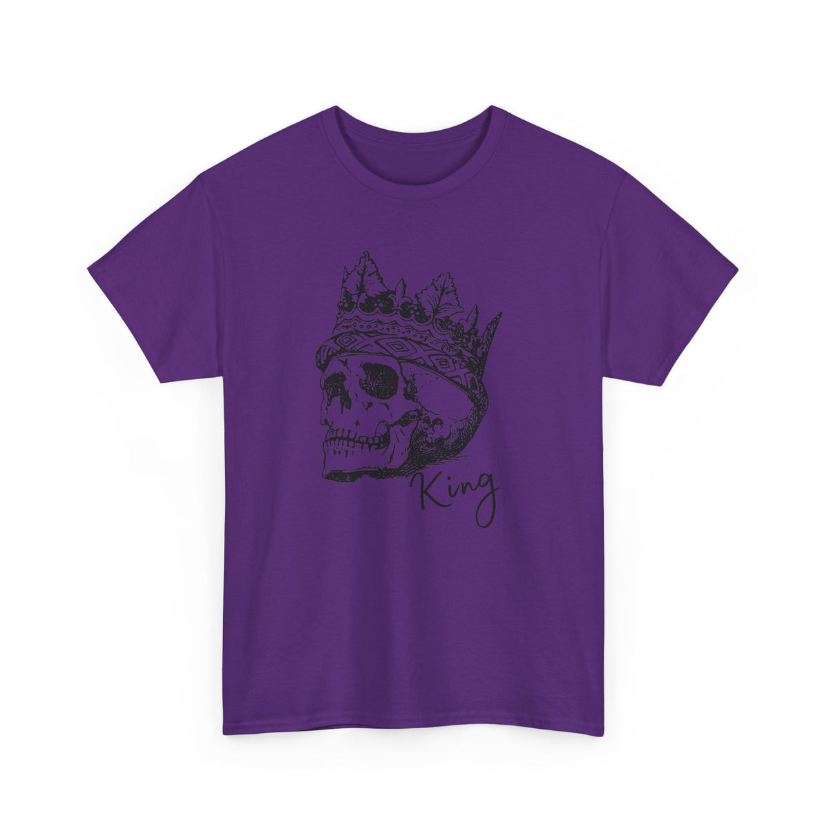 Skull King Shirt | Crowned Skull Gothic Graphic Tee