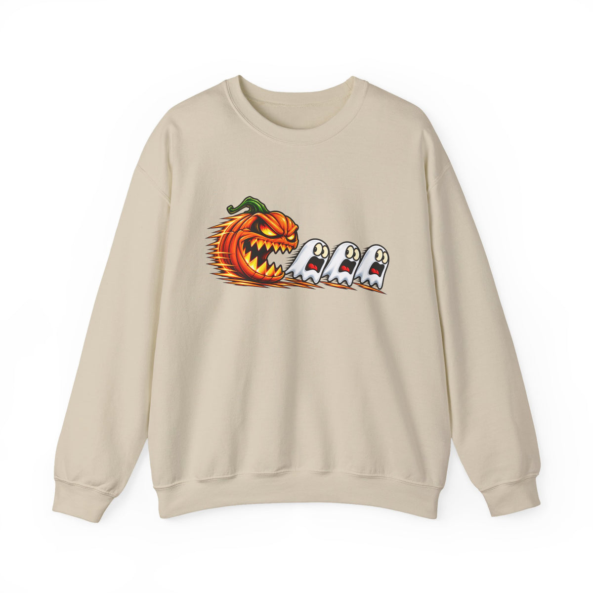 Halloween Pumpkin Chase Crewneck Sweatshirt