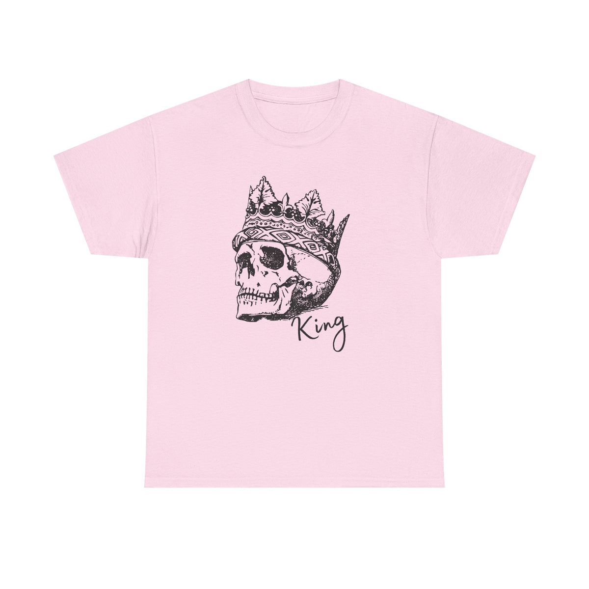 Skull King Shirt | Crowned Skull Gothic Graphic Tee