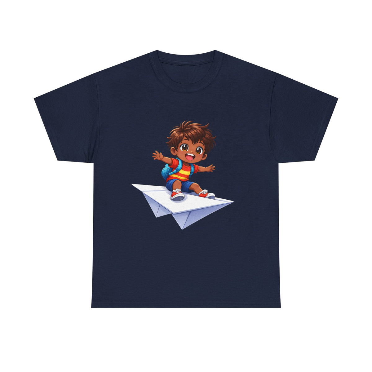Kids Paper Airplane Shirt | Cute Adventure T-Shirt for Boys