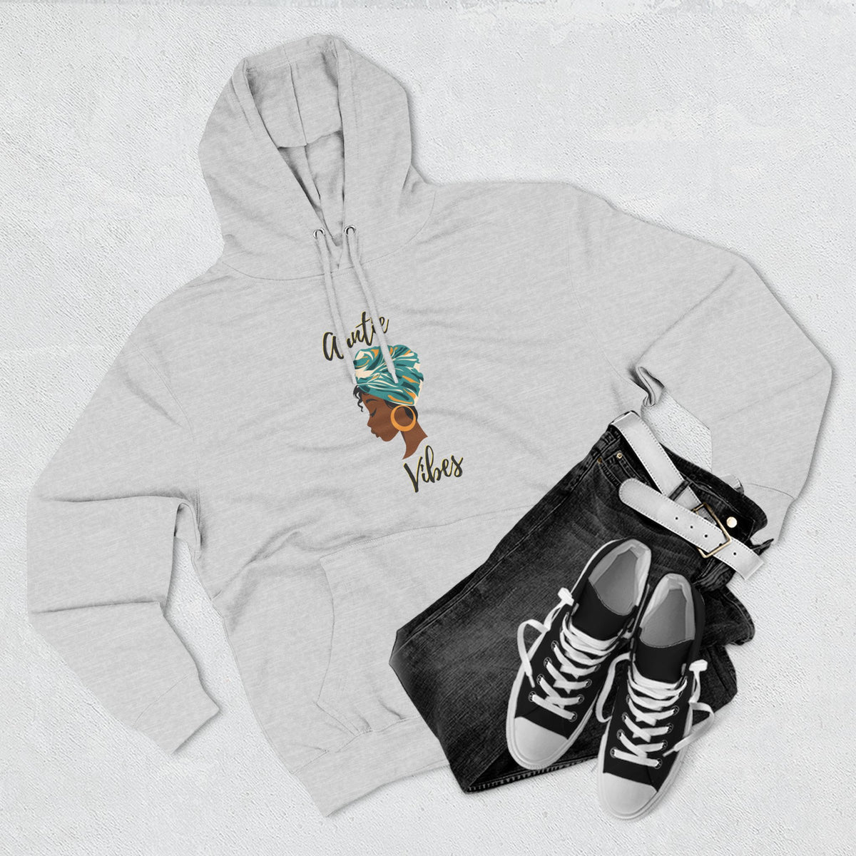Auntie Vibes Fleece Hoodie