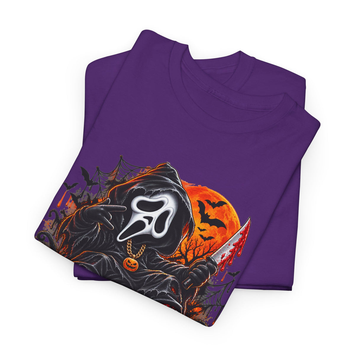 Halloween Ghostface Pumpkin Horror T-Shirt