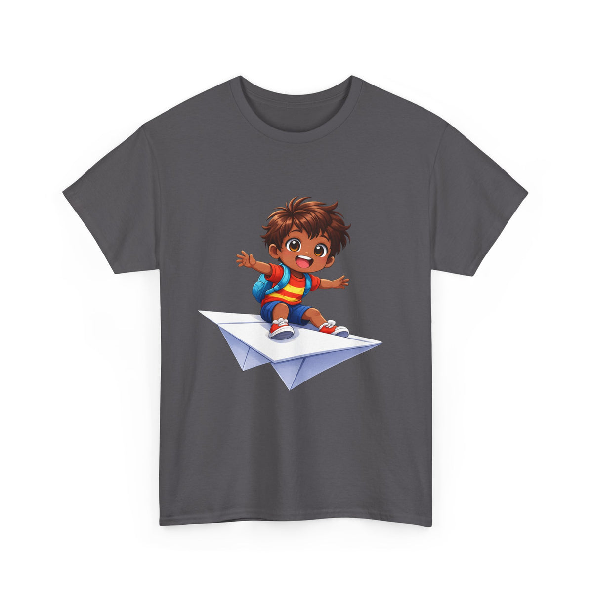 Kids Paper Airplane Shirt | Cute Adventure T-Shirt for Boys