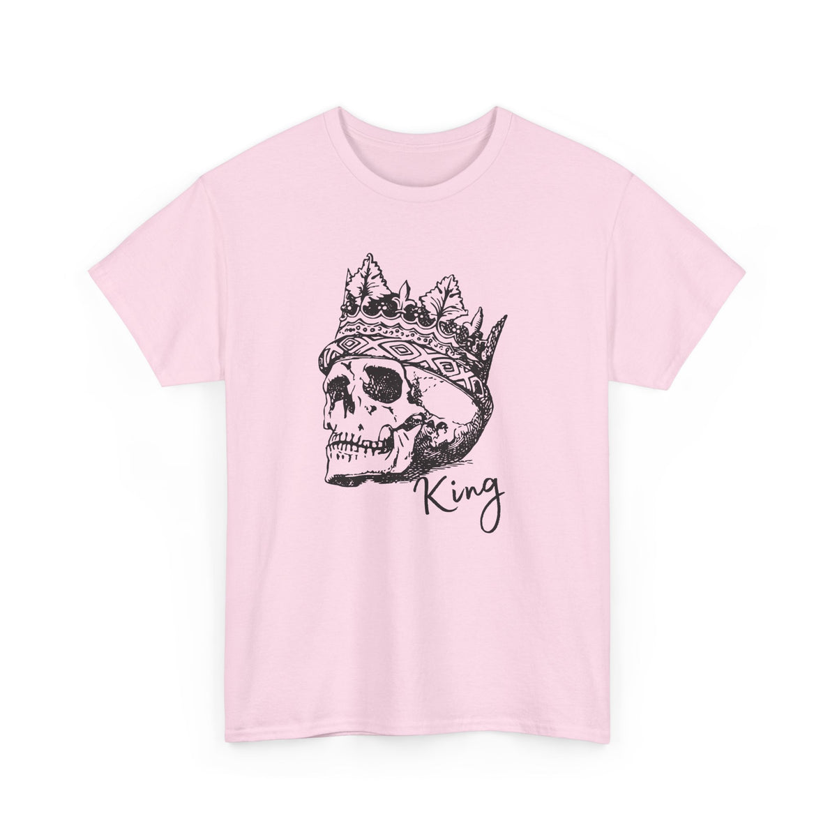 Skull King Shirt | Crowned Skull Gothic Graphic Tee