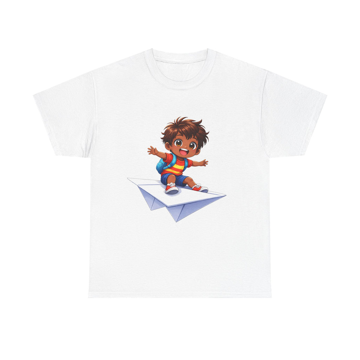 Kids Paper Airplane Shirt | Cute Adventure T-Shirt for Boys