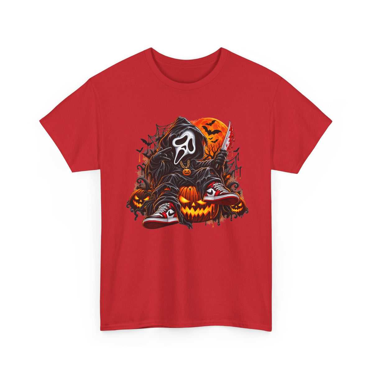 Halloween Ghostface Pumpkin Horror T-Shirt