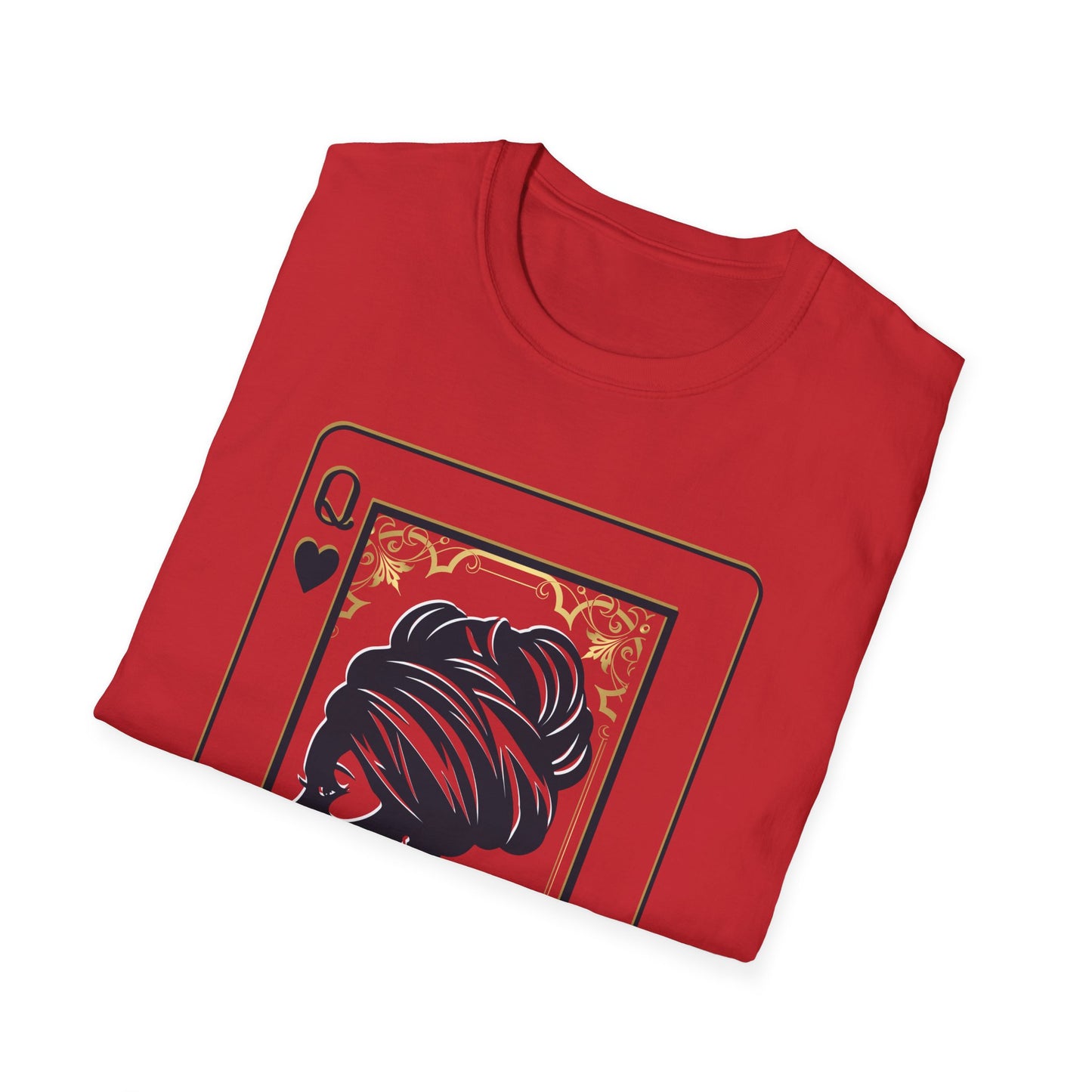 Queen of Spades Tee – African Queen Silhouette Playing Card T-Shirt