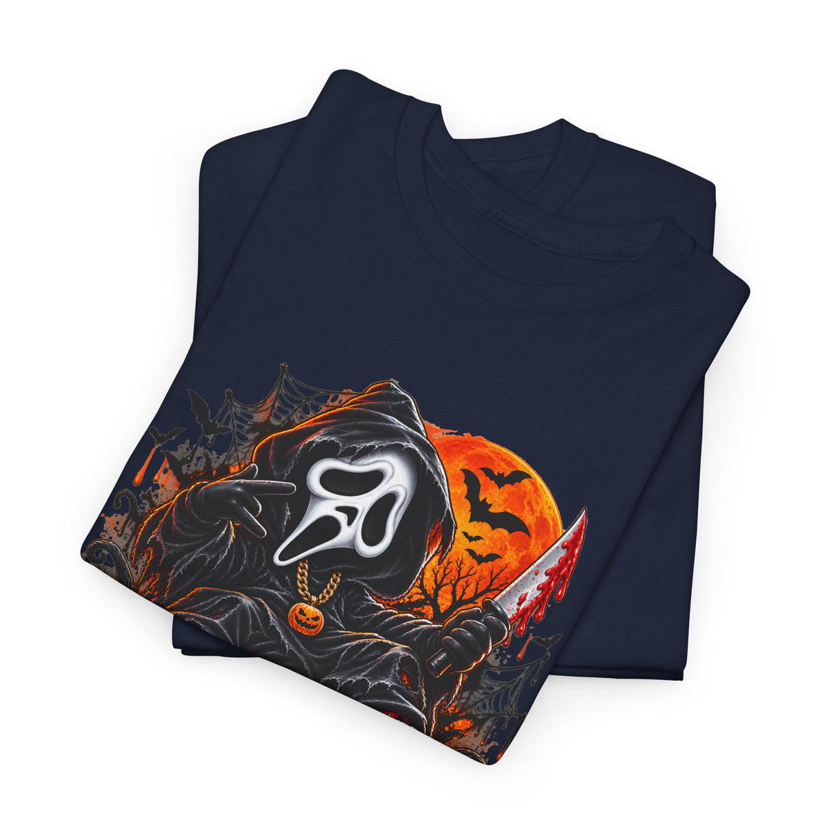 Halloween Ghostface Pumpkin Horror T-Shirt