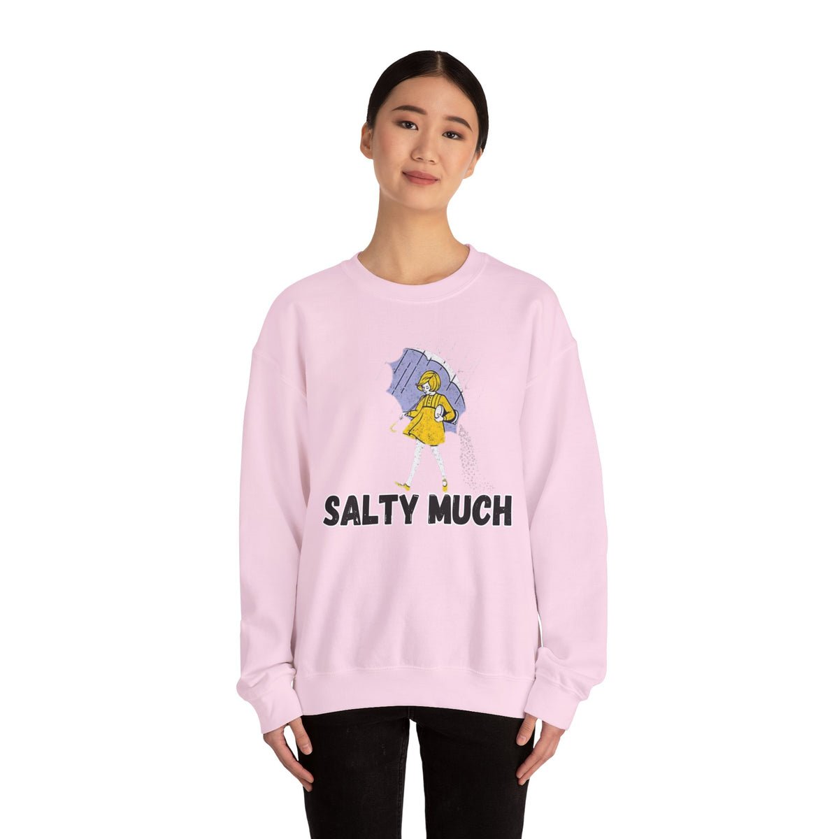 Salty Much Funny Graphic Crewneck Sweatshirt | Empress Royal Tees