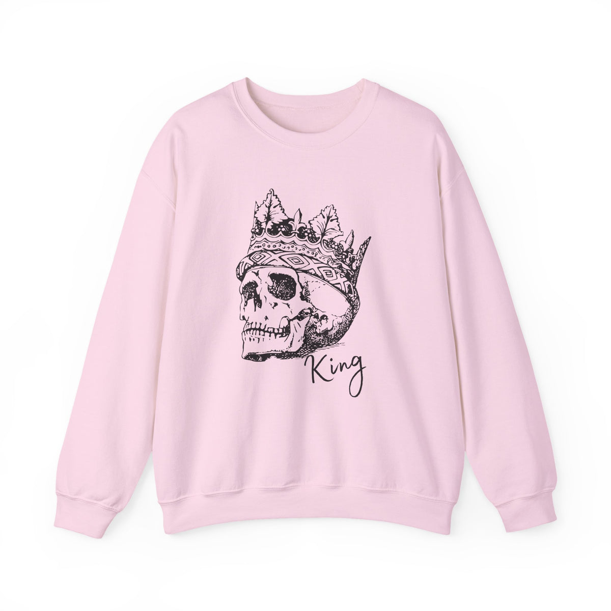 Crowned Skull Crewneck Sweatshirt - Unisex Heavy Blend™