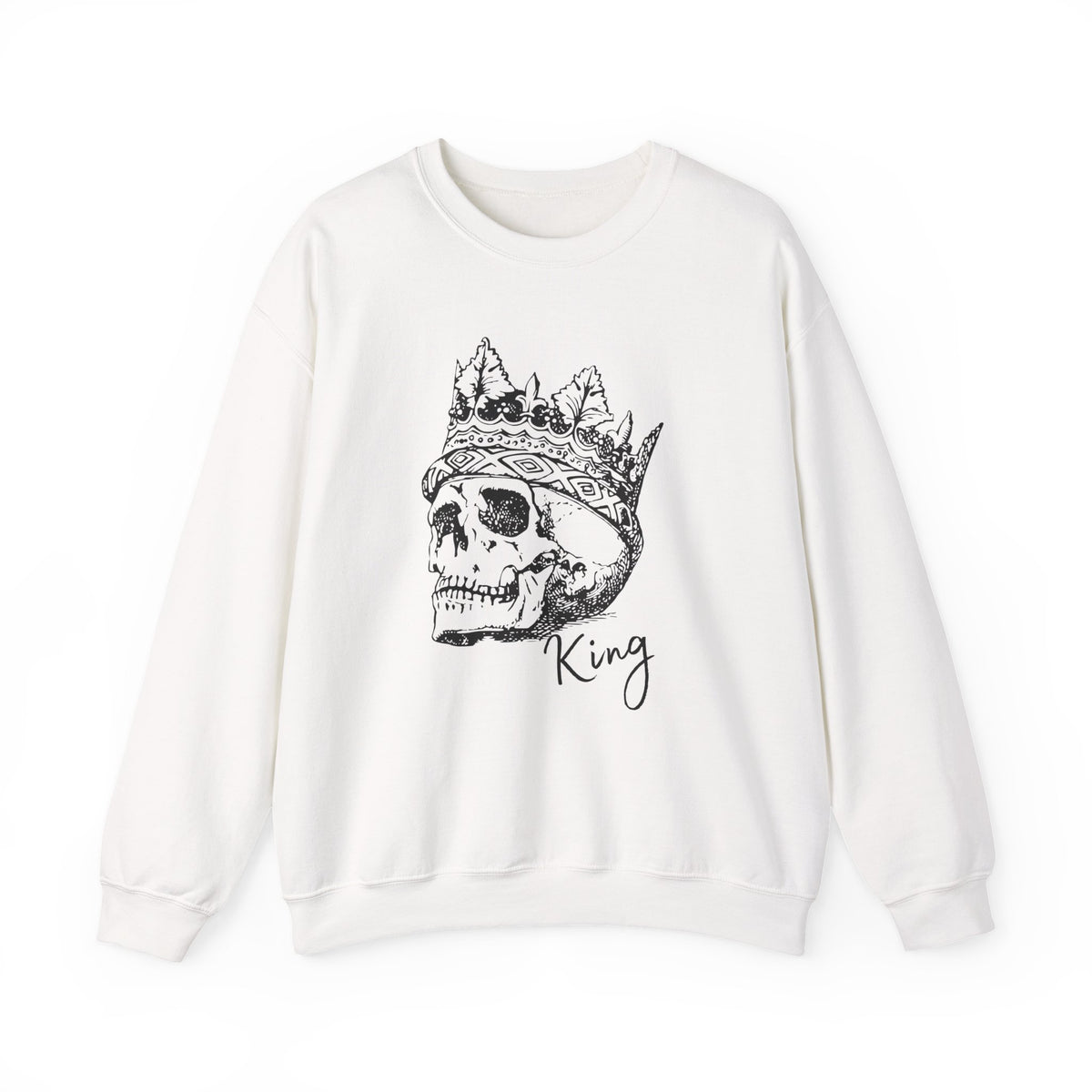 Crowned Skull Crewneck Sweatshirt - Unisex Heavy Blend™