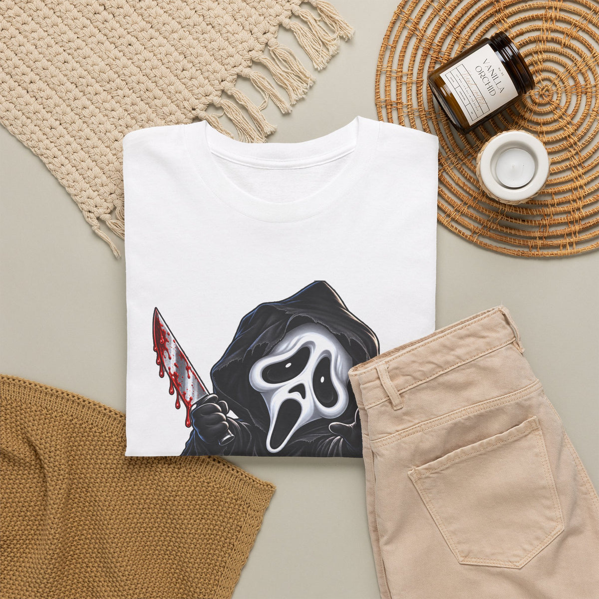 Ghostface Horror Halloween T-Shirt