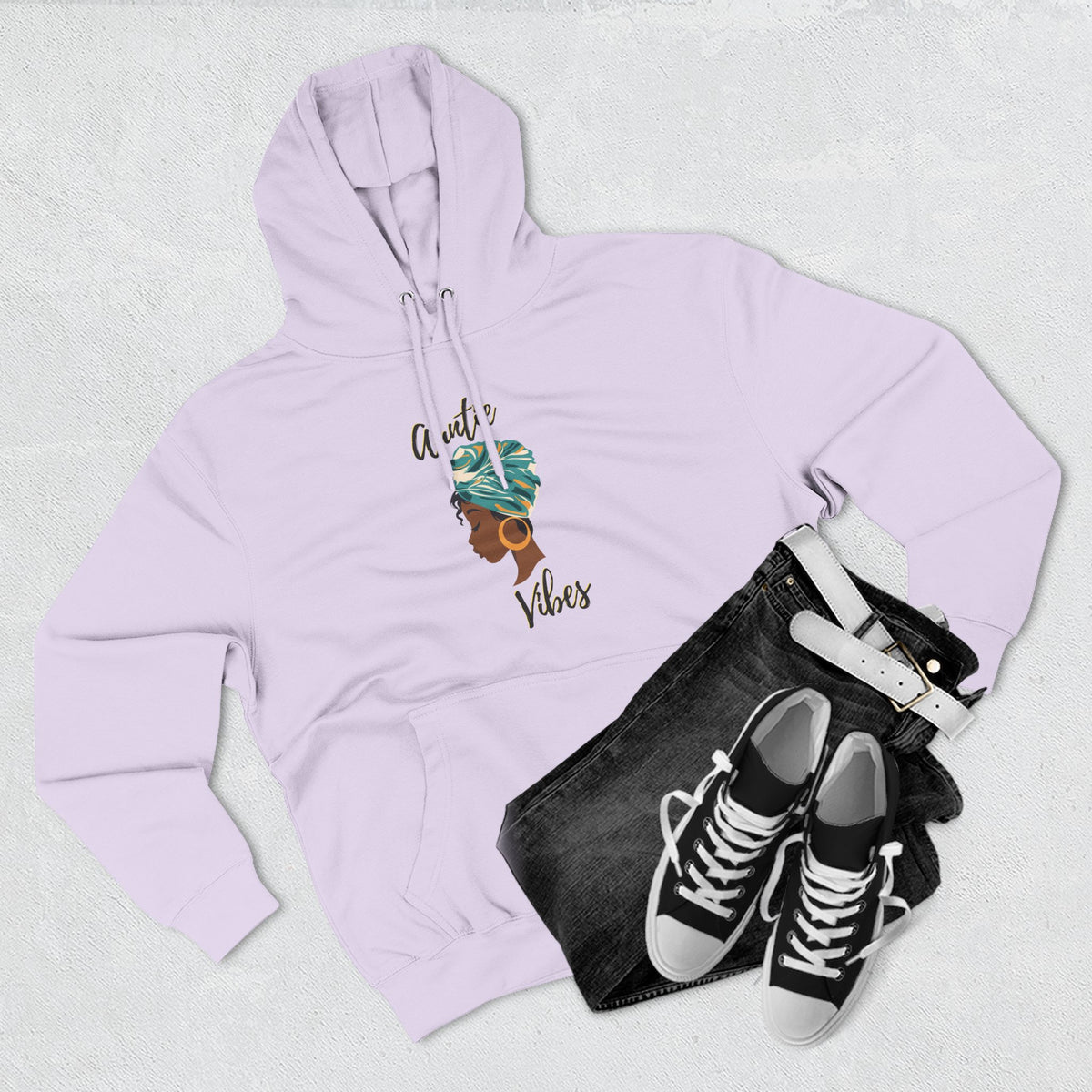 Auntie Vibes Fleece Hoodie