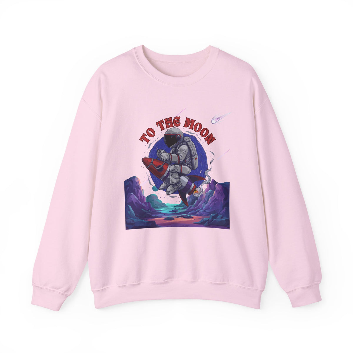 To The Moon Unisex Crewneck Sweatshirt - Space Adventure Design
