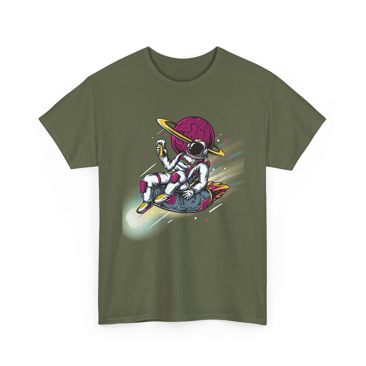 Cosmic Vibes Astronaut Graphic T-Shirt | Fun Astronaut Design
