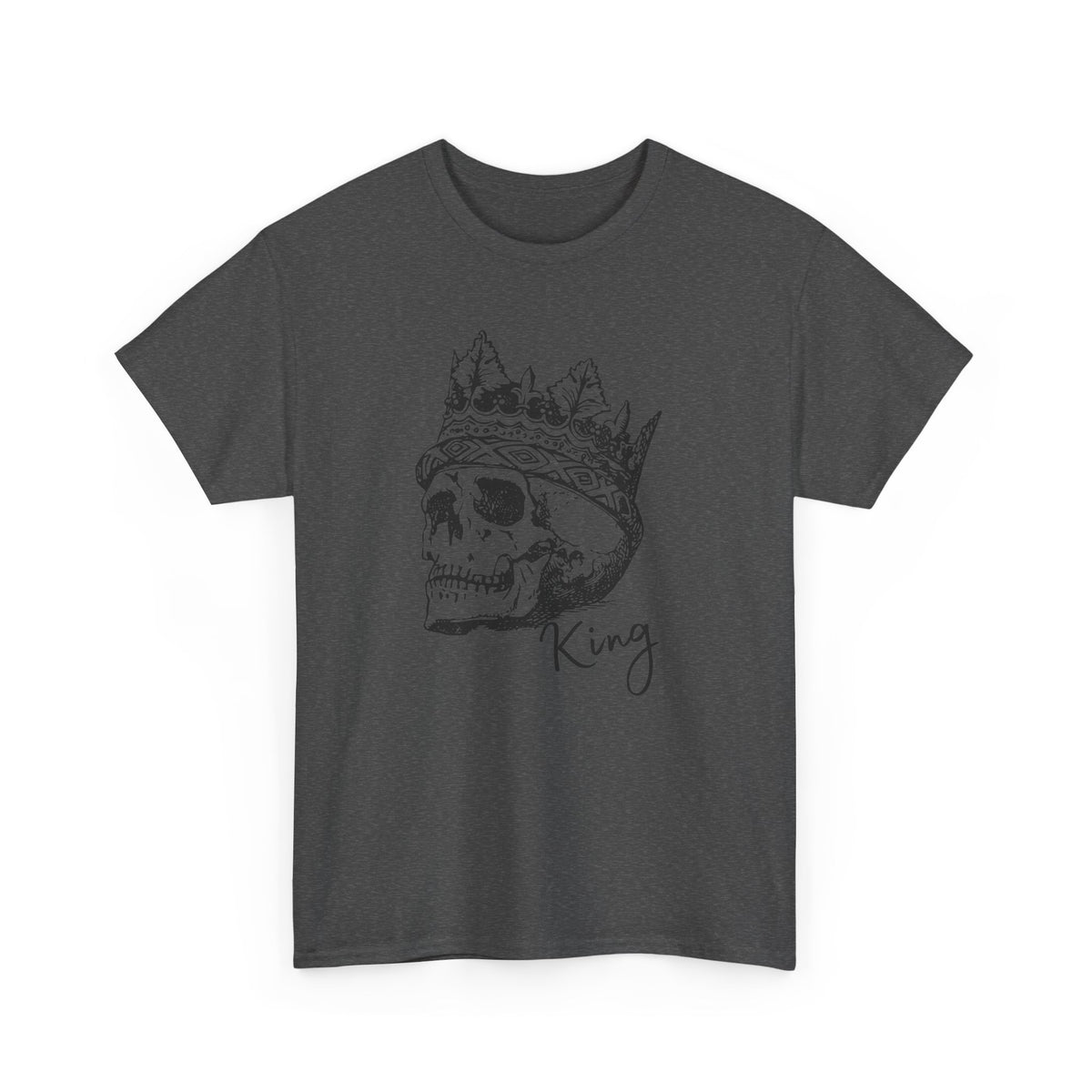 Skull King Shirt | Crowned Skull Gothic Graphic Tee
