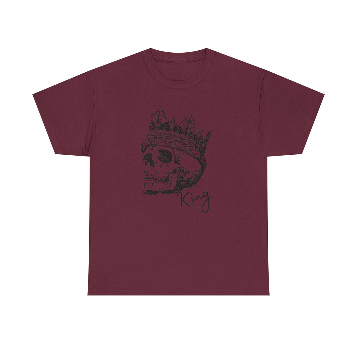 Skull King Shirt | Crowned Skull Gothic Graphic Tee