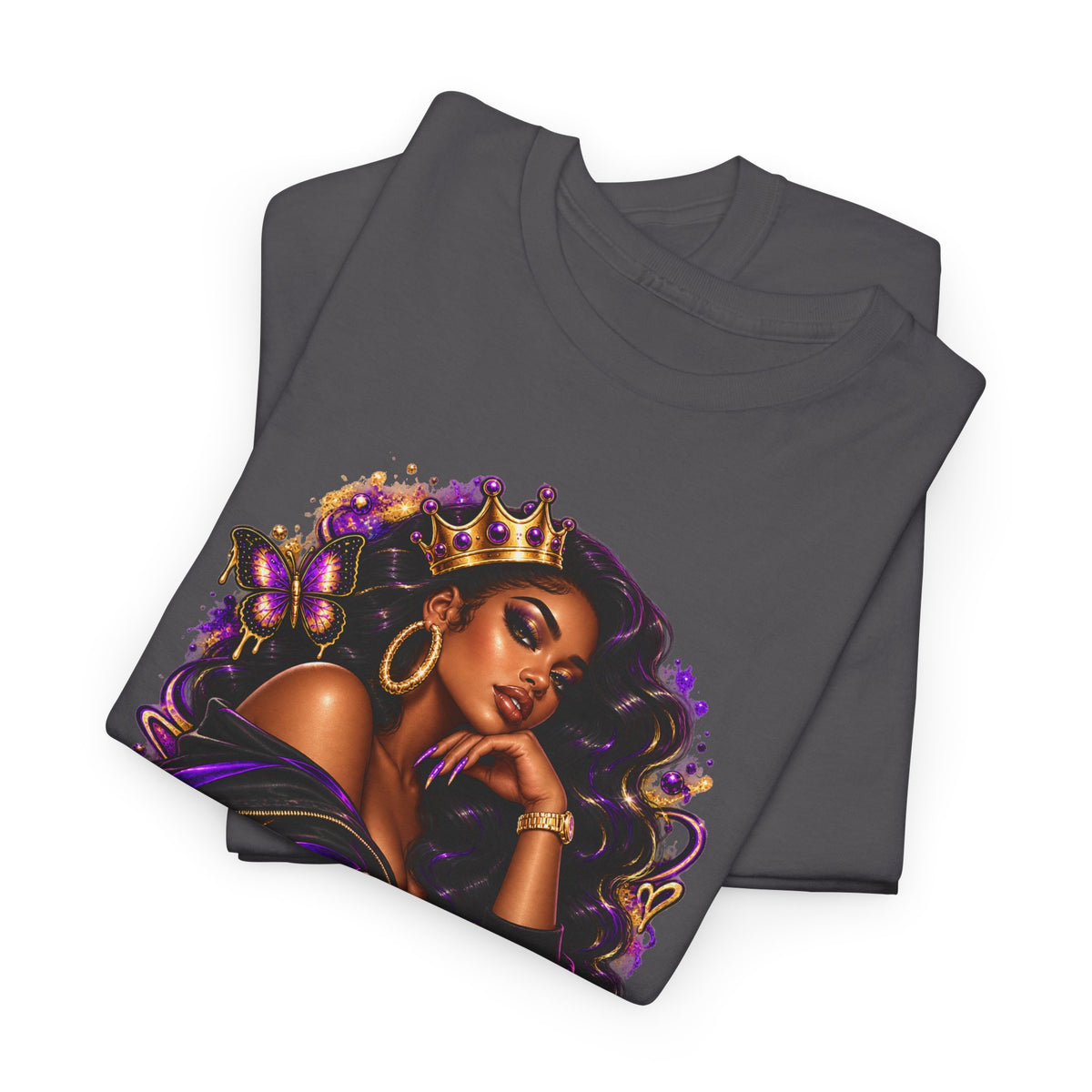 Built Different Tee — Empowering Black Queen Graphic T-Shirt