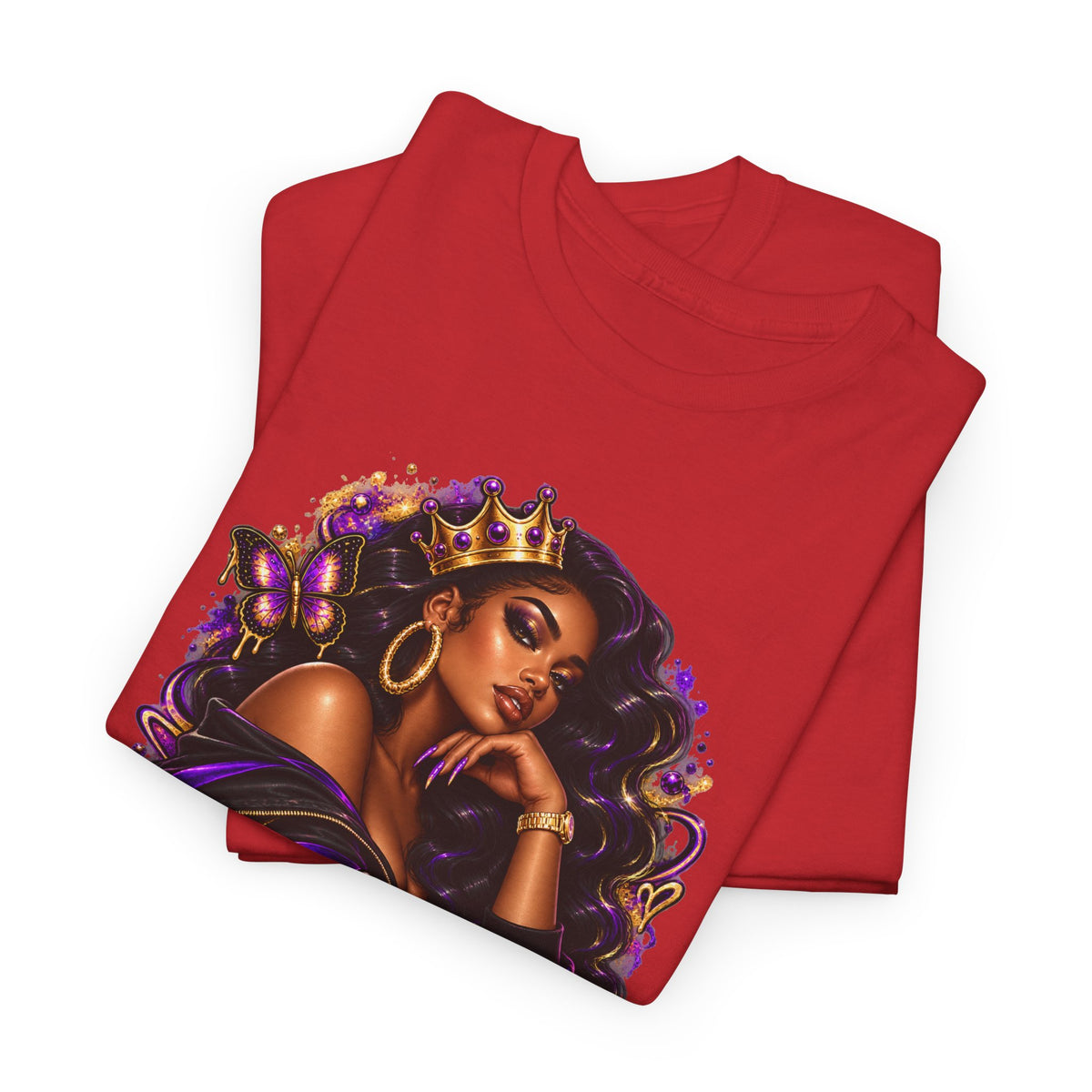 Built Different Tee — Empowering Black Queen Graphic T-Shirt