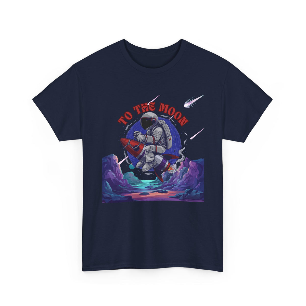 To The Moon Unisex Heavy Cotton Tee